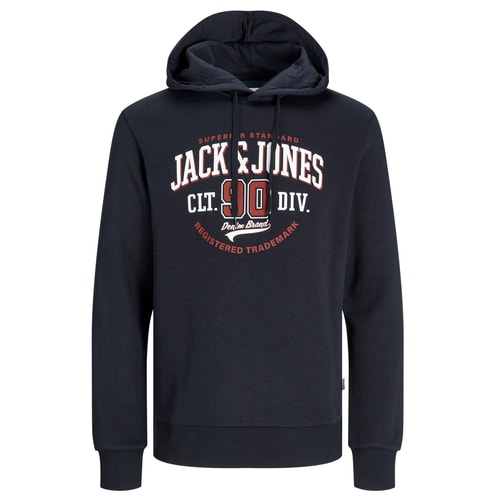 Jack & Jones – Sweat-Kapuzenpullover in Dunkelmarineblau