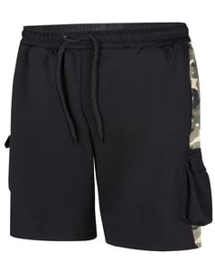 Bigdude Cargo Camo Shorts Schwarz/Khaki Camo