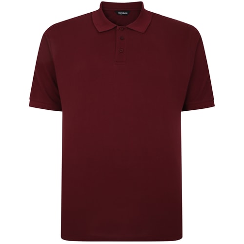 Bigdude Plain Poloshirt Burgund