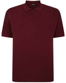 Bigdude Plain Poloshirt Burgund