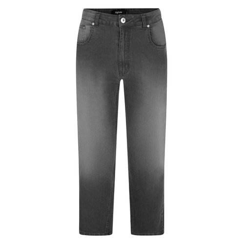 Bigdude – Super-Stretch-Jeans in verwaschenem Grau