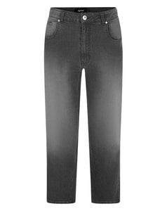 Bigdude – Super-Stretch-Jeans in verwaschenem Grau