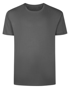 Bigdude T-Shirt mit Seitenpanel, Dunkelgrau/Anthrazit