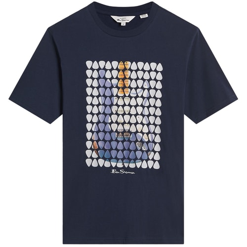 Ben Sherman Plectrum Art T-Shirt Dunkelblau
