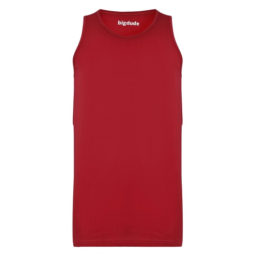 Bigdude Plain Weste Pfefferrot Tall