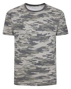 Bigdude – T-Shirt mit Camouflage-Muster, Anthrazit