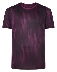 Bigdude Quickdry Camo Active T-Shirt Pflaume