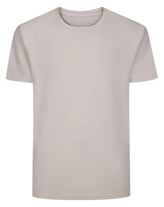 Bigdude T-Shirt mit strukturierten Streifen, Farbe Stone