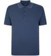 Poloshirt Jeansblau Tall Fit