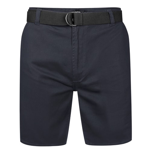 Bigdude Stretch Chino mit Gürtel, Marineblau
