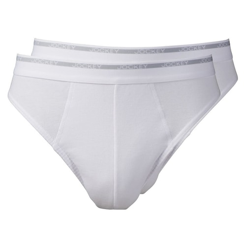 Jockey 2 Pack Klassische Weiße Slips