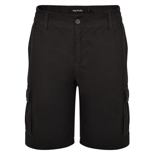 Bigdude elastische Cargoshorts Schwarz
