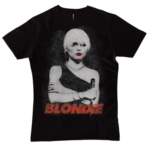 Blondie Black Red Lipstick T-Shirt