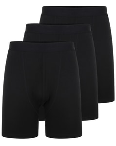 Bigdude 3er Pack Bambus Boxershorts Schwarz