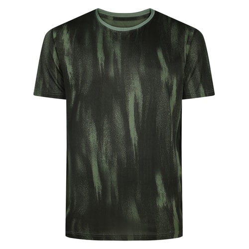 Bigdude Quickdry Camo Active T-Shirt Salbeigrün