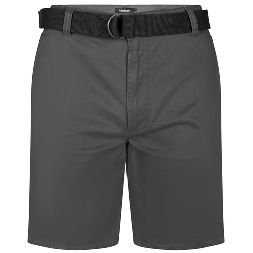 Bigdude Stretch Chino mit Gürtel Anthrazit