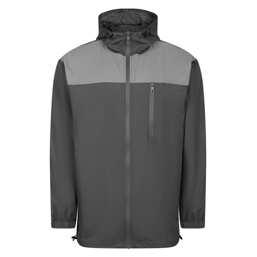 Bigdude Regendichte Windbreaker-Jacke Anthrazit/Grau