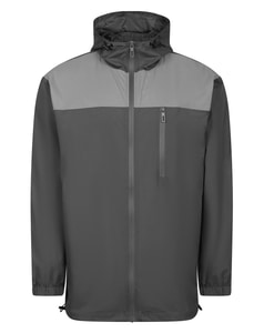 Bigdude Regendichte Windbreaker-Jacke Anthrazit/Grau
