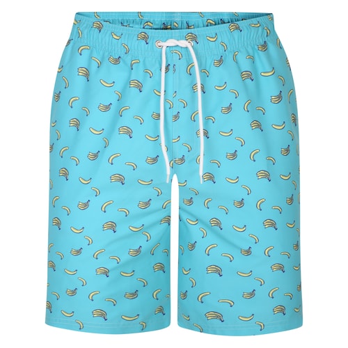 Bigdude Badeshorts mit Bananenprint, Hellblau