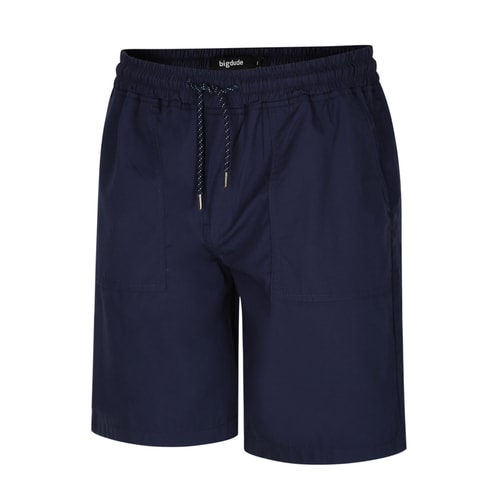 Bigdude Shorts mit elastischer Taille Marineblau