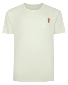 Bigdude Surf T-Shirt mit Brustaufdruck, Limettengrün