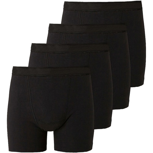 Bigdude 4er Pack Jersey Boxershorts Schwarz