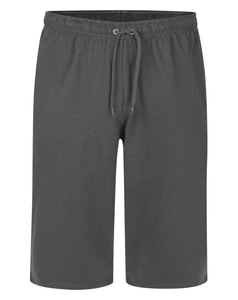 Bigdude – Leichte, verkürzte Loopback-Jogginghose in Anthrazit