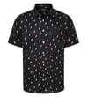 Lightning Cotton Short Sleeve Shirt Black