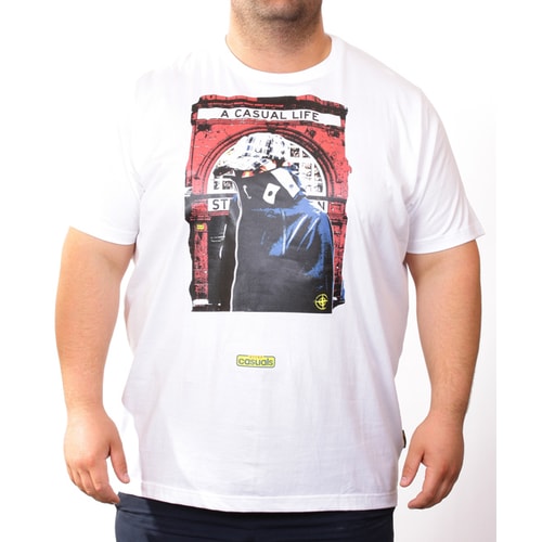 Stomp White Casual Life T-Shirt