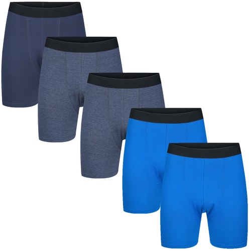 Bigdude 5er-Pack Boxershorts, mehrfarbig