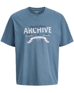 Jack & Jones Heritage bedrucktes T-Shirt Blue Mirage