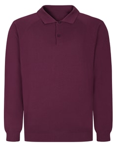 Bigdude Strickpolohemd Burgunderrot
