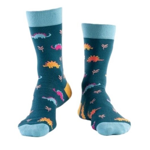 Doris & Dude Socken mit Dinosaurier-Print Blau