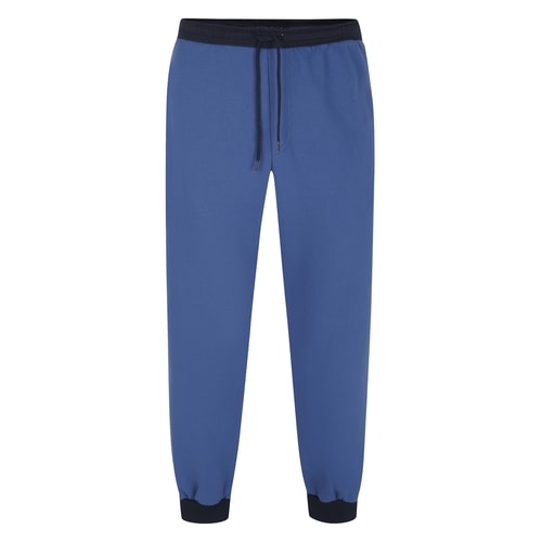 Bigdude – Jogginghose mit Kontrastmuster, Dunkelblau/Marineblau