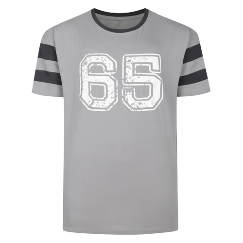 Bigdude Varsity T-Shirt Grau/Anthrazit