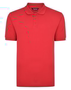Bigdude klassisches Poloshirt Rot Tall Fit 