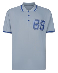 Bigdude 65 Piqué-Polo Hellblau