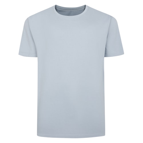Bigdude Einfarbiges T-Shirt Hellblau Größe L