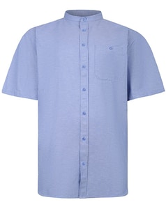Espionage Oxford Grandad Hemd Blau