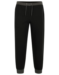 Bigdude – Jogginghose mit Kontrastmuster, Schwarz/Anthrazit