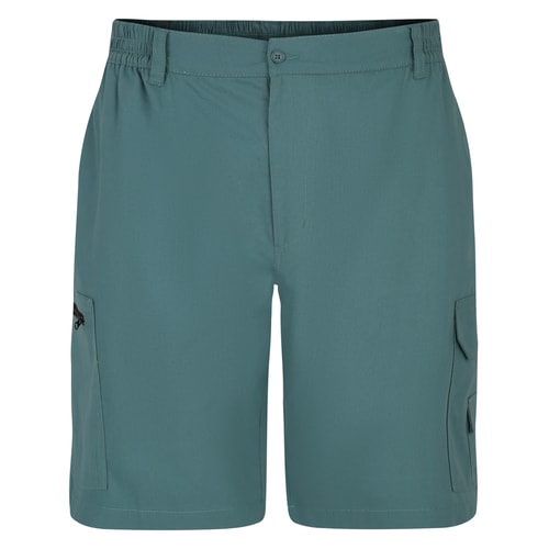 Leichte Cargo-Shorts mit elastischem Bund von Bigdude, Petrol