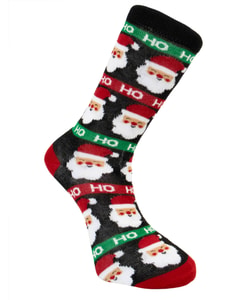 Weihnachtssocken mit originellem Design, 1er-Pack, Schwarz