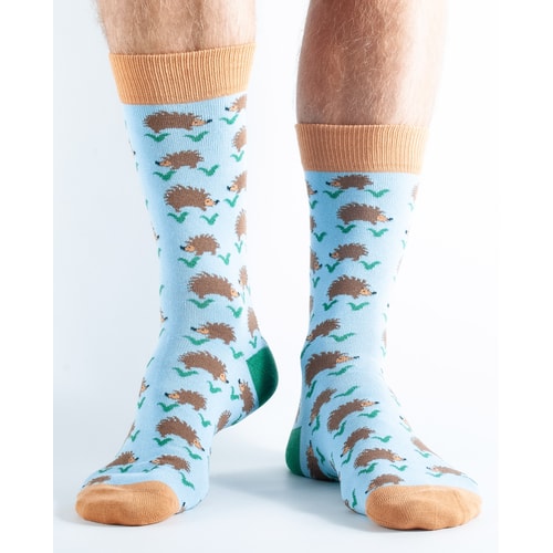 Doris and Dude Igel Socken Blau
