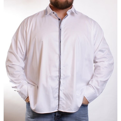 Jekyll & Hyde Drago White Denim Tipped Shirt