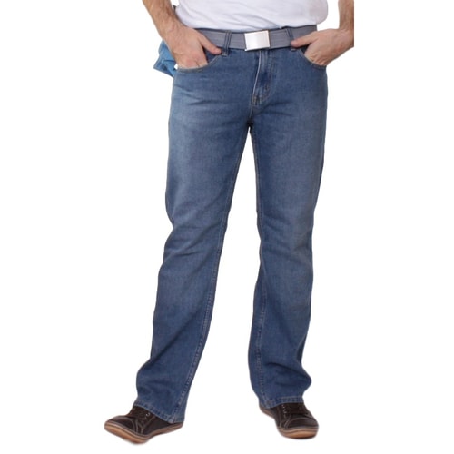 Duke Gerades Bein Jeans Hellblau Denim