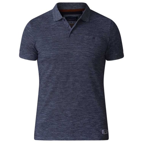 D555 Poloshirt Dunstan Schwarz Tall Fit 