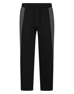 Bigdude Block Panel Fleece Jogginghose Schwarz/Anthrazit
