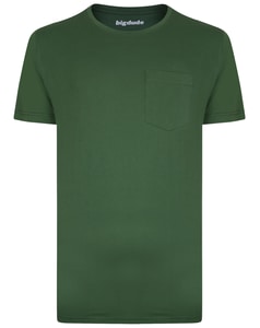 Bigdude T-Shirt mit Brusttasche Grün