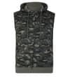 Camo Weste mit Kapuze Khaki