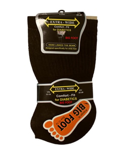 Big Foot Extrabreite Socken für Diabetiker, 3er-Pack